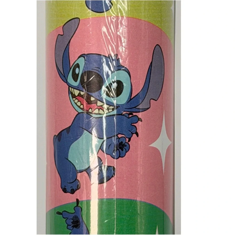 Disney Stitch Premium Heavy Weight Gift Wrap 30 SqFt Blue Pink Green 109-06